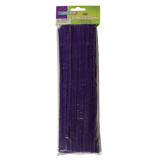 Creativity Street® Regular Purple Chenille Stems, 100ct.